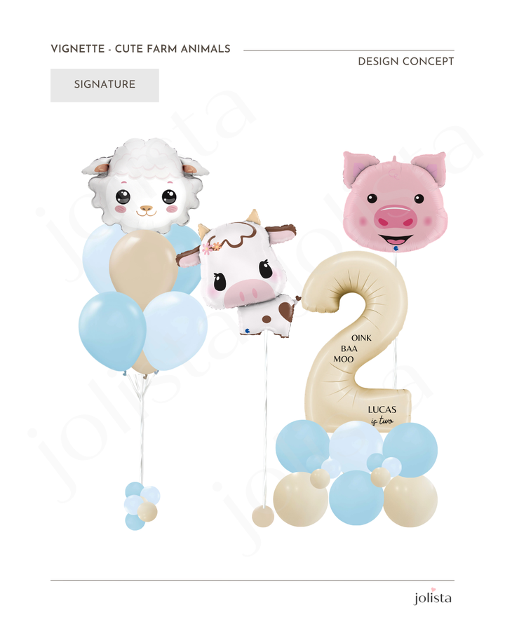 mock-up of farm friends vignette - signature tier