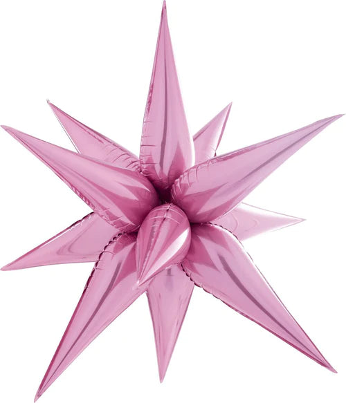 Starburst Foil Balloon, light pink