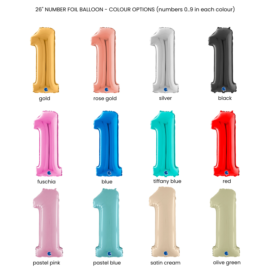 Number Balloon Column (choose your colours)