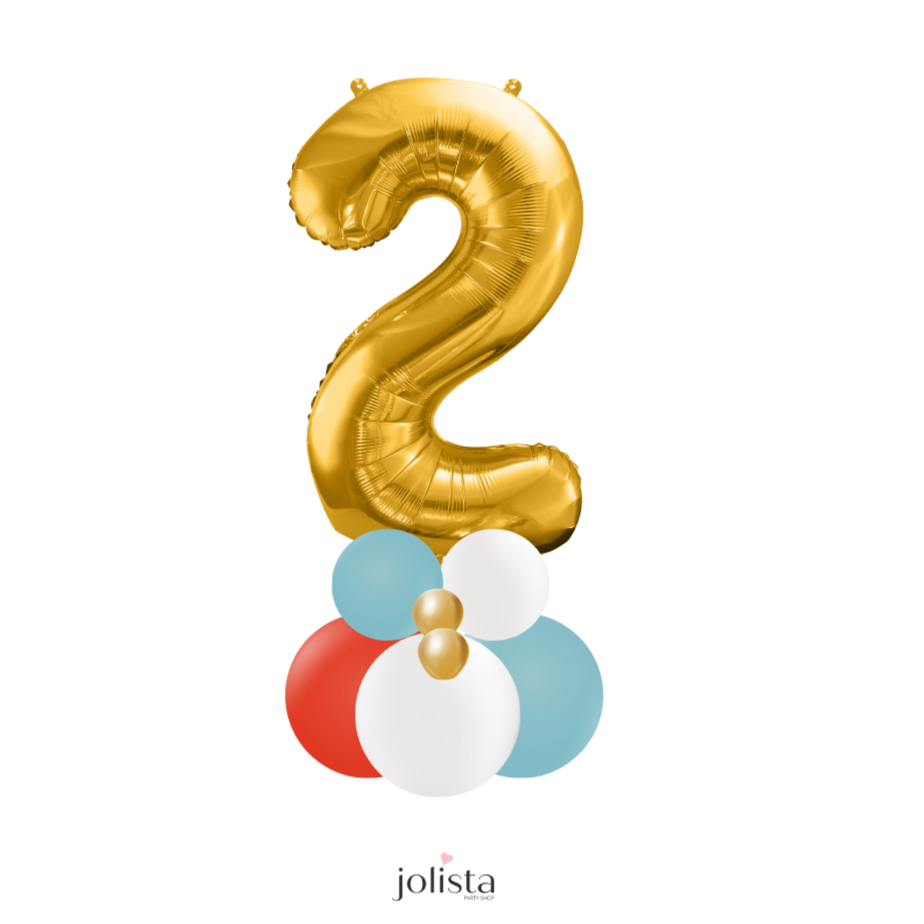 Jumbo Number Balloon Column (choose your colours)