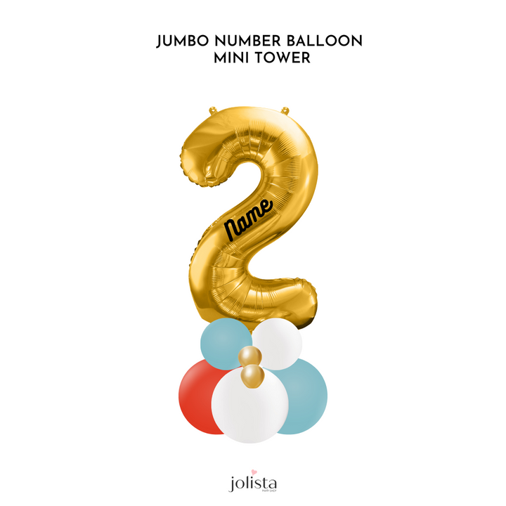 Jumbo Number Balloon Column (choose your colours)