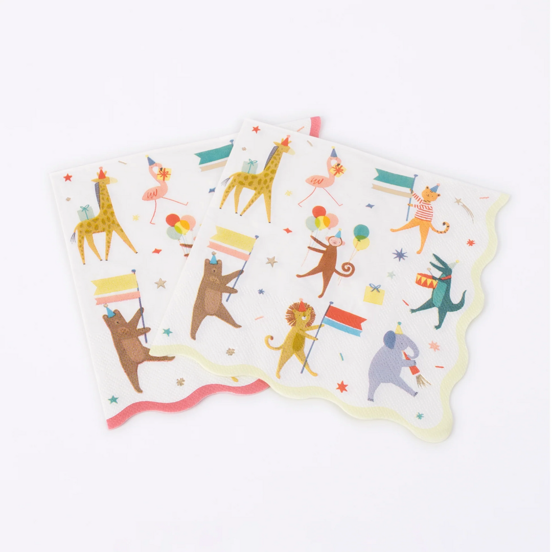 Animal Parade Napkins