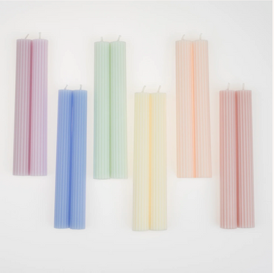 Pastel Table Candles 7" (12)