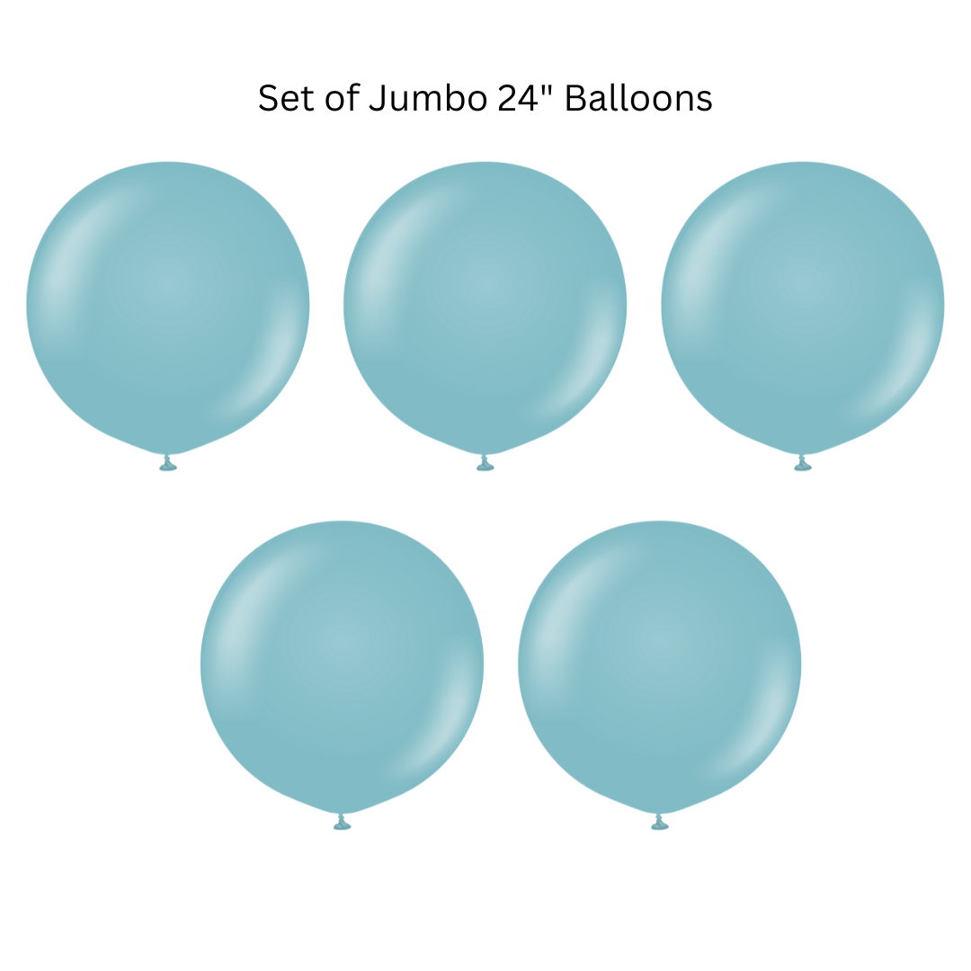 Set of 5 Jumbo 24" Latex Balloons