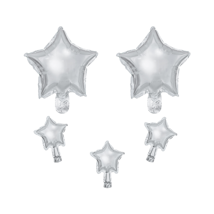 Stars Balloon Set, silver