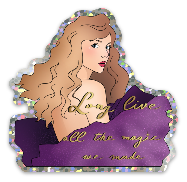 Long Live Taylor Swift Glitter Sticker