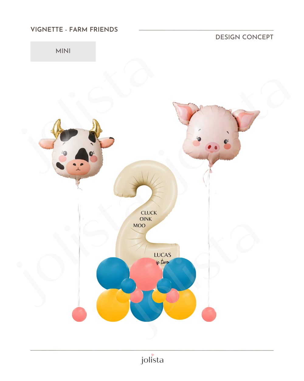 mock-up of farm friends vignette - mini tier