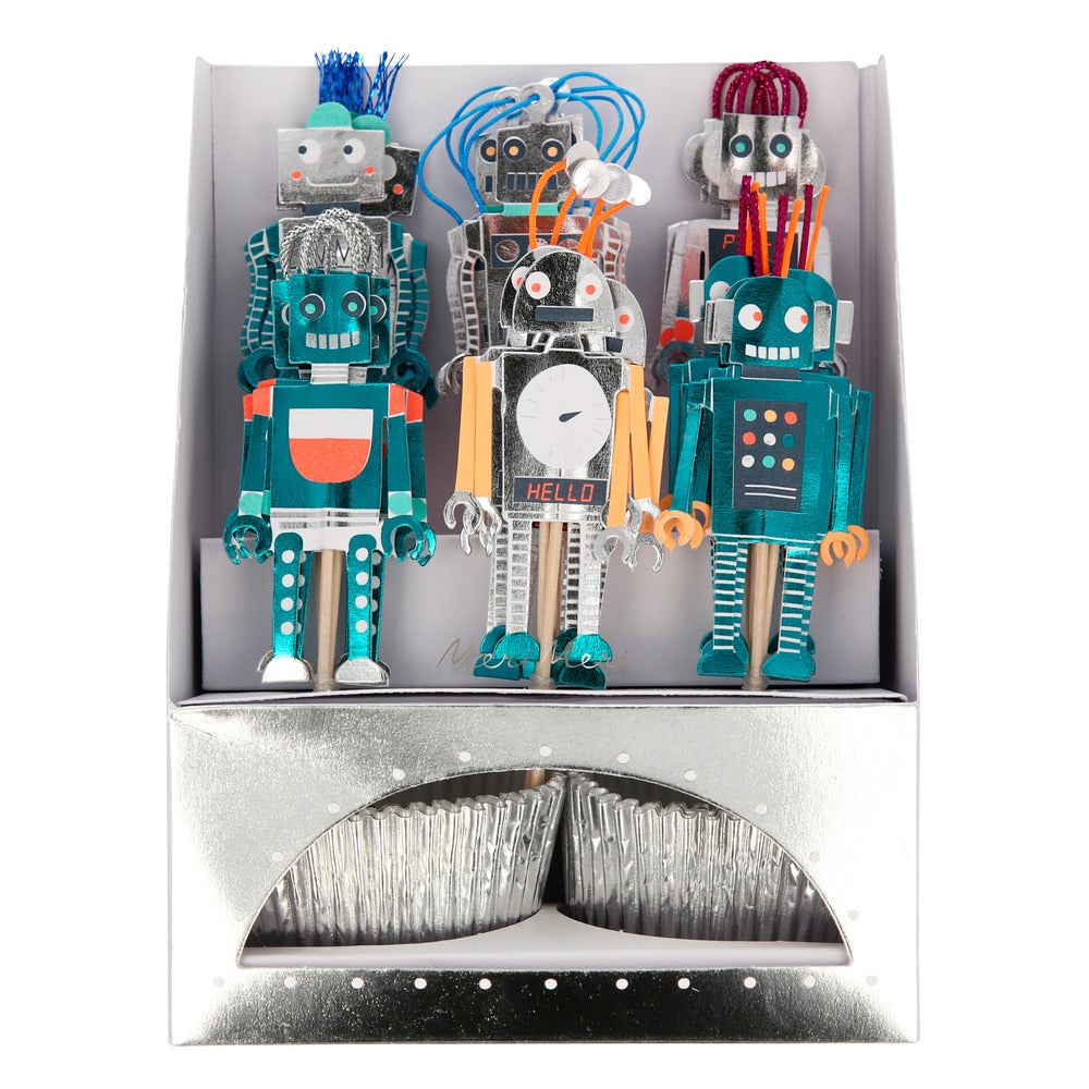 Space Robots Cupcake Set