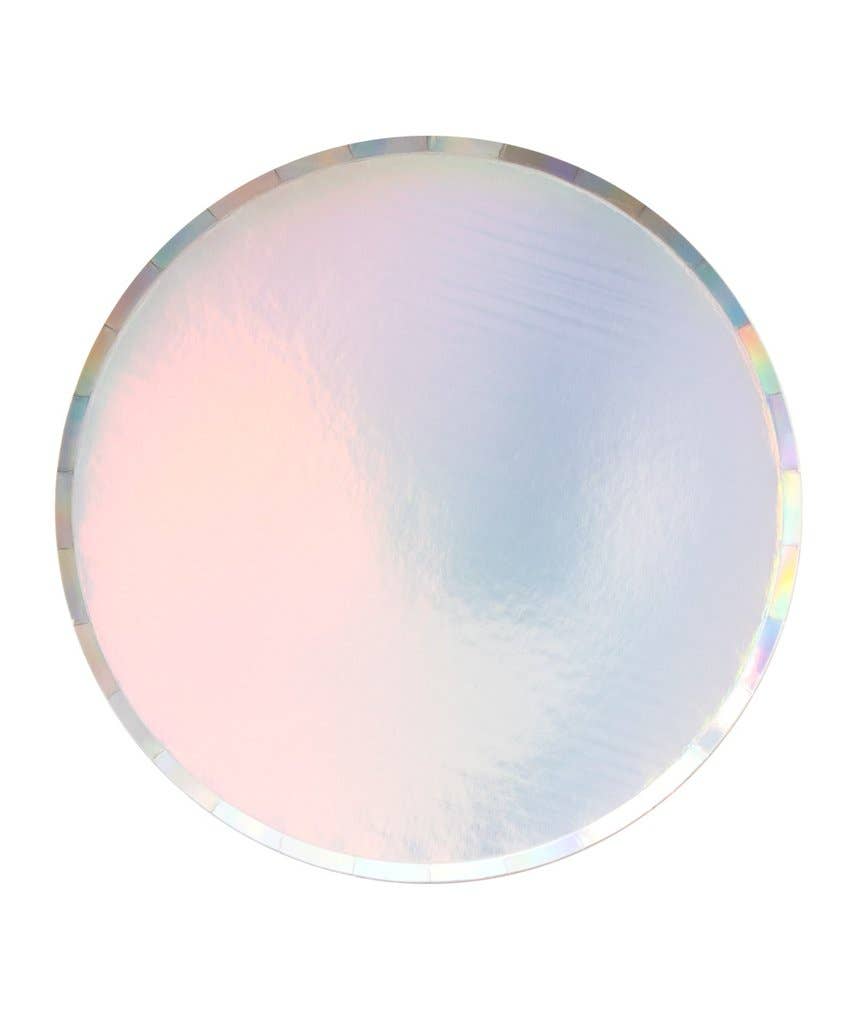 Iridescent Plates (two sizes) Set of 8