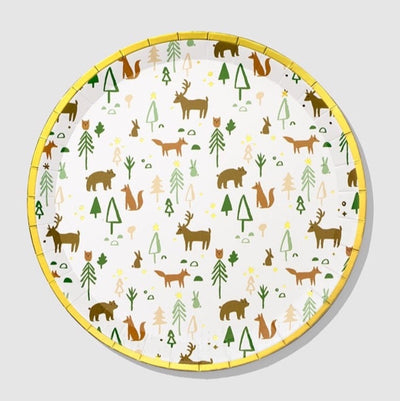 Woodland Wonders Plates (two sizes) Set of 10