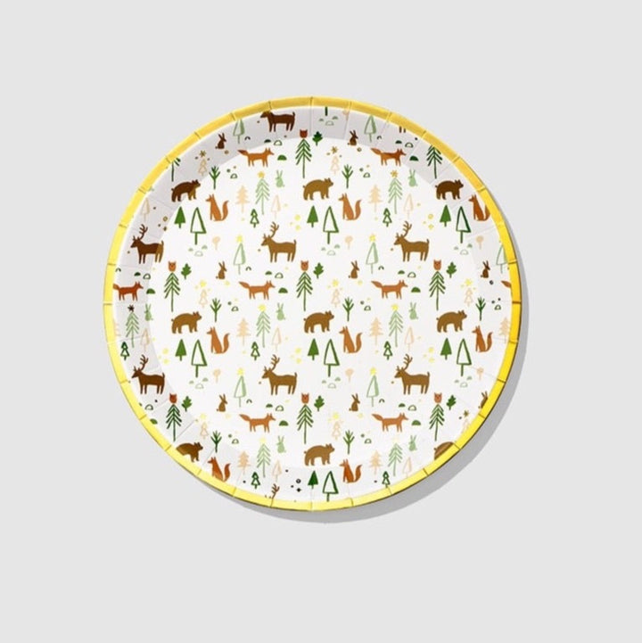 Woodland Wonders Plates (two sizes) Set of 10