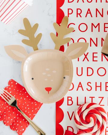 Dear Rudolph Reindeer Plates (8)