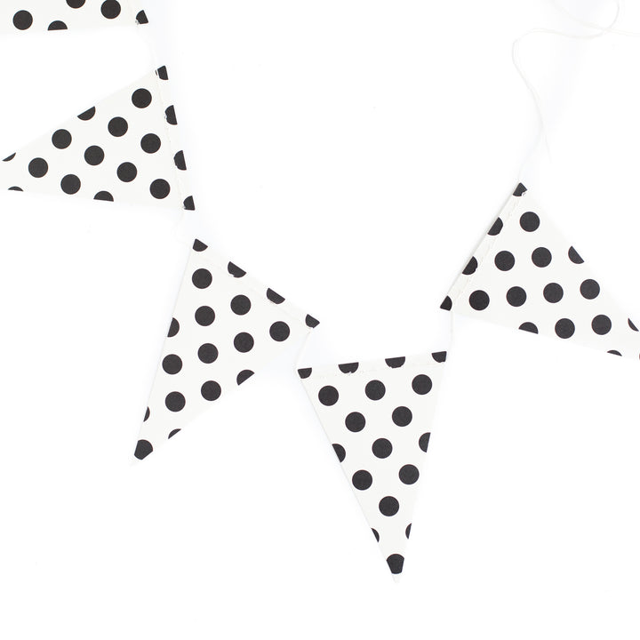 Black & Cream Dot Banner