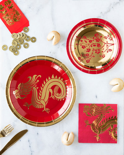 Lunar New Year Floral Plates (set of 12)