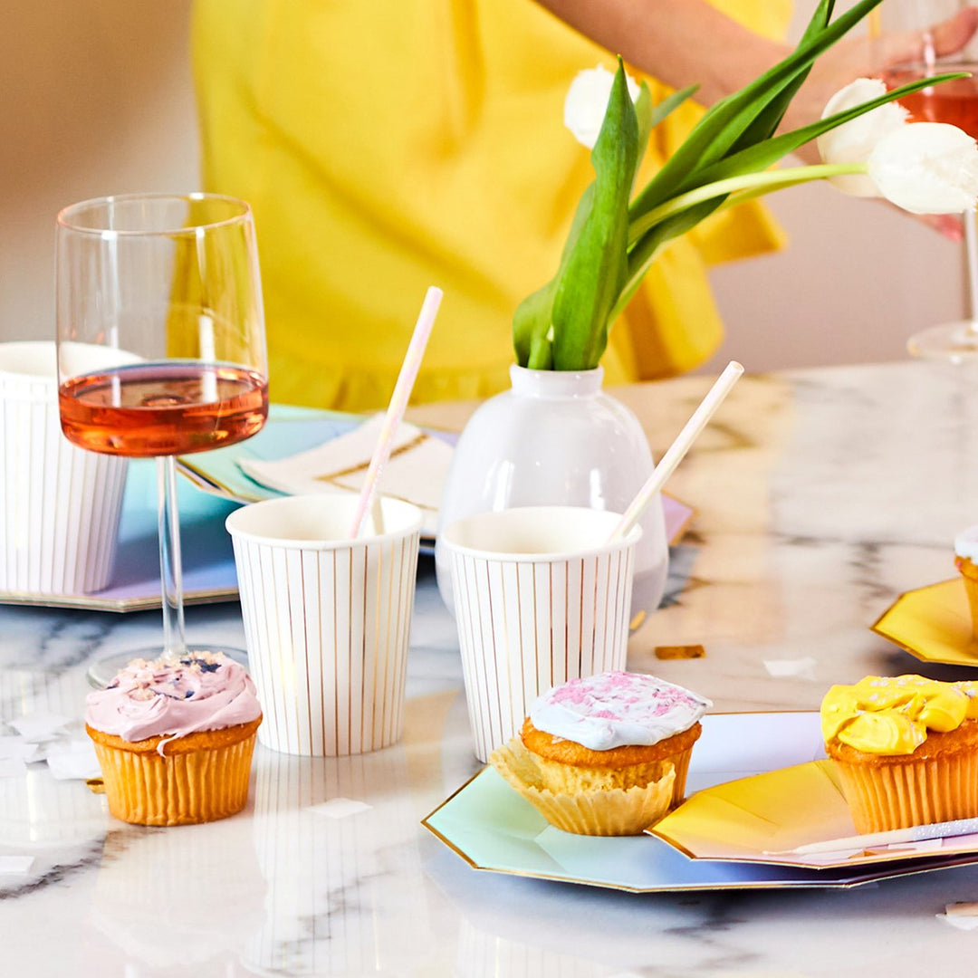Iridescent Paper Straws