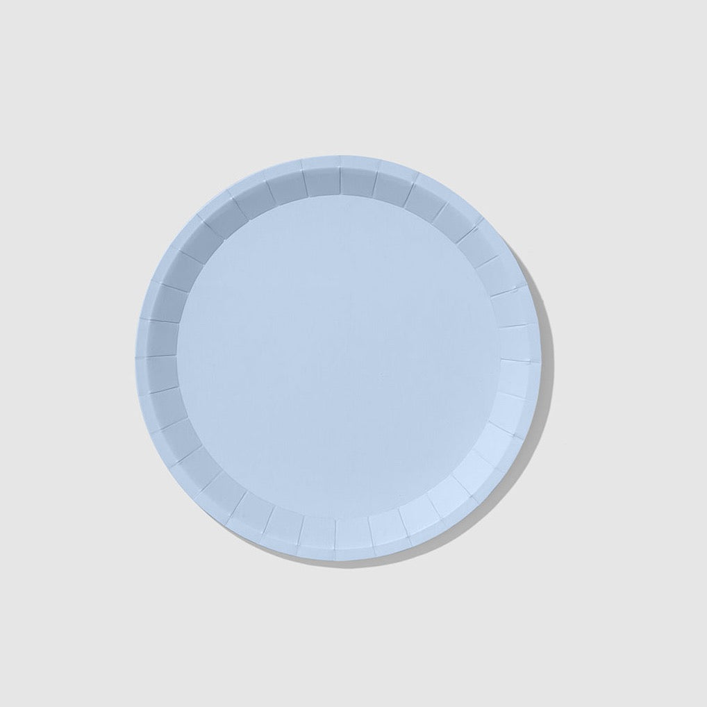 Pale Blue Classic Plates (two sizes) Set of 10