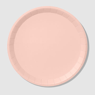 Pale Pink Classic Plates (two sizes) Set of 10
