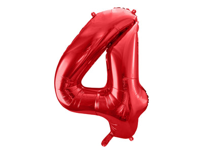 Jumbo Foil Number Balloon, red (0-9)