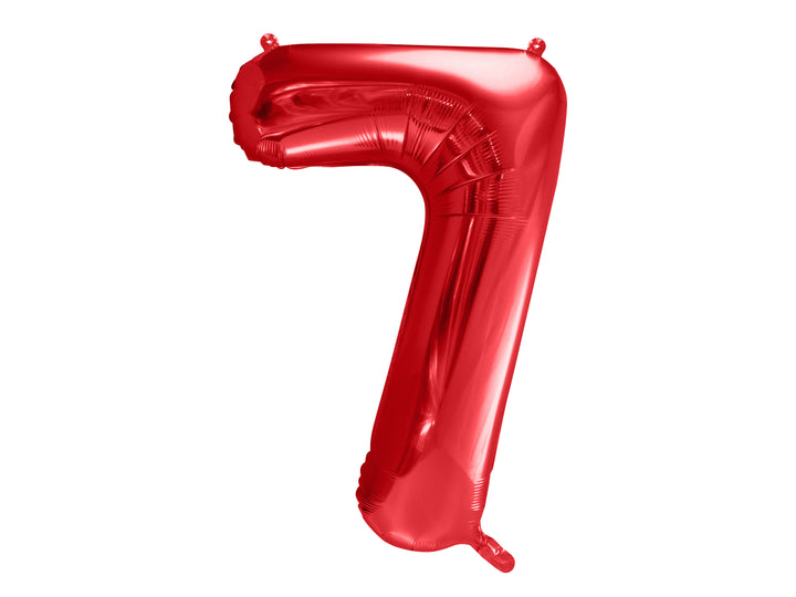 Jumbo Foil Number Balloon, red (0-9)