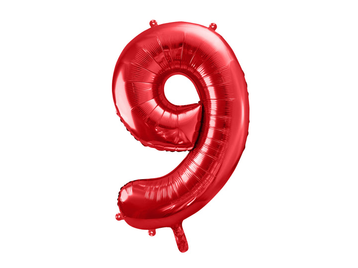 Jumbo Foil Number Balloon, red (0-9)