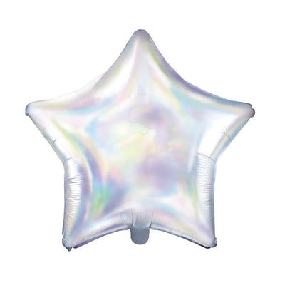 Star Foil Balloon, Iridescent