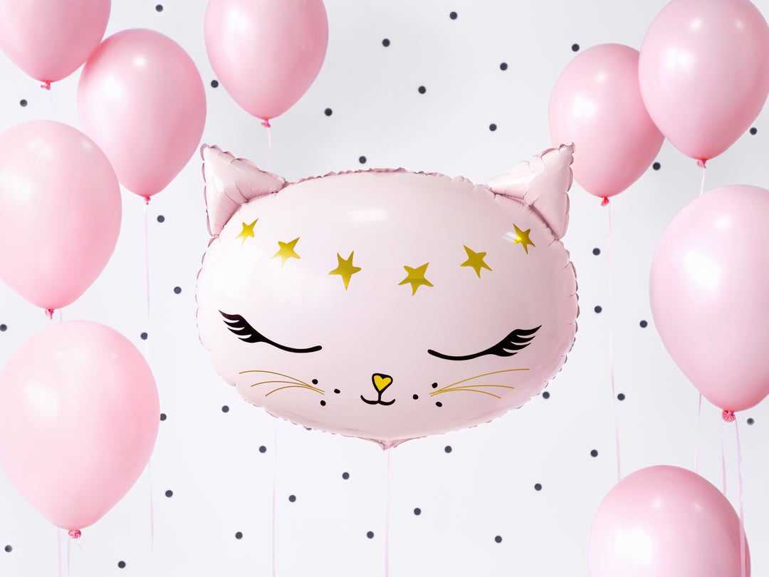 Pink Cat Foil Balloon