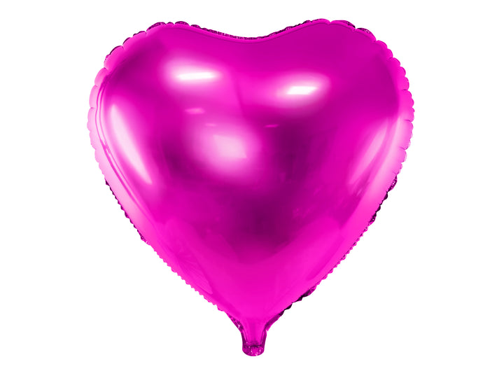 Heart Foil Balloon, dark pink