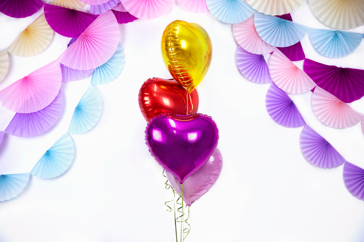 Heart Foil Balloon, dark pink