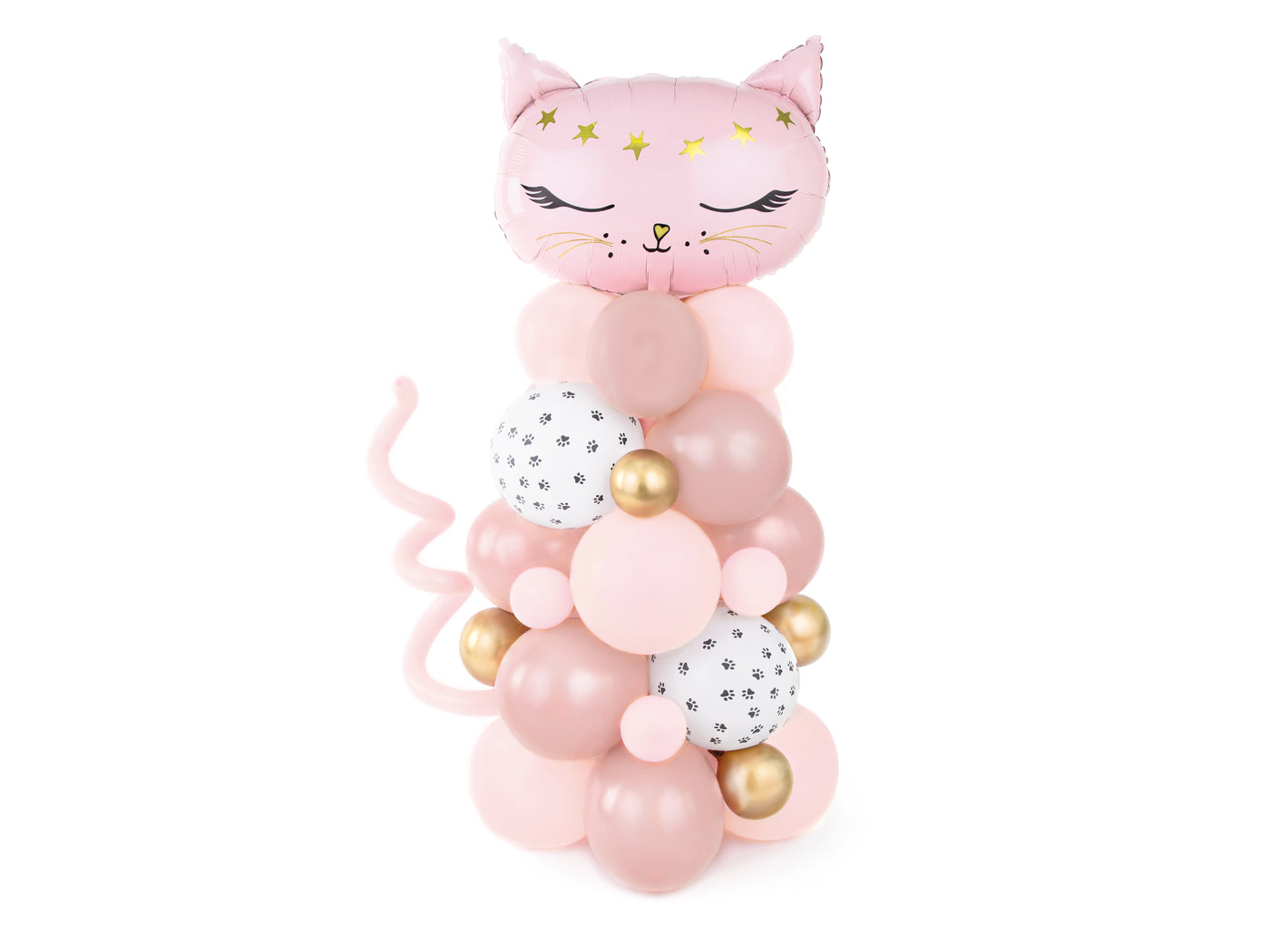 DIY Pink Cat Balloon Bouquet Kit