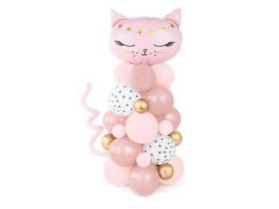 DIY Pink Cat Balloon Bouquet Kit