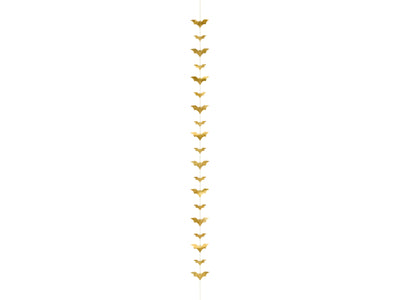 Hanging Bat Garland, gold