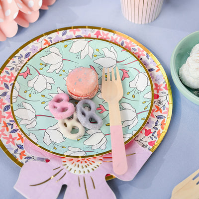 In Full Bloom Plates, set of 10