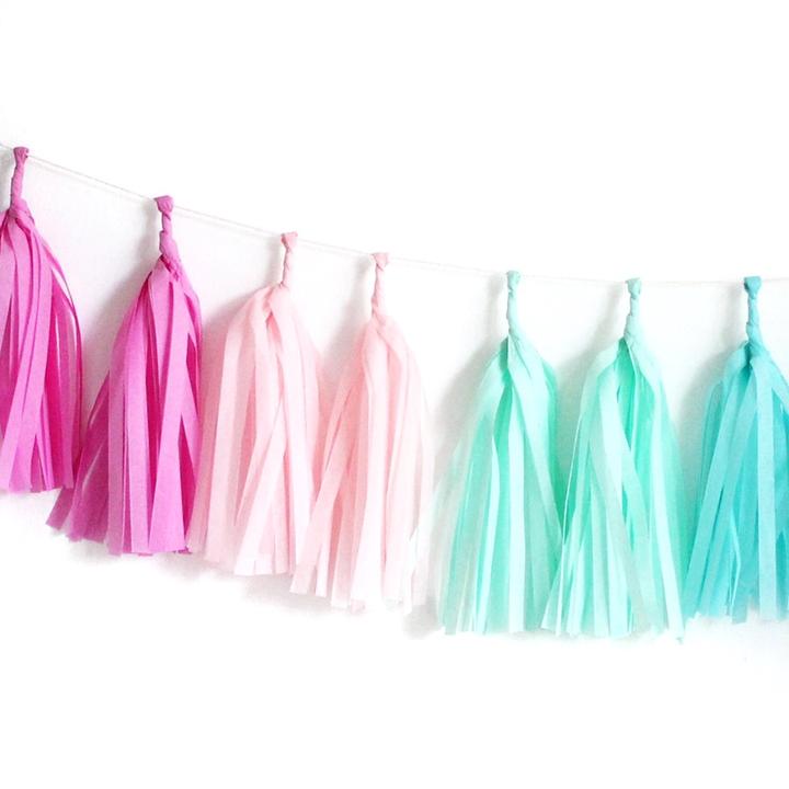 Tissue Paper Tassel Garland Kit - Candy Shoppe