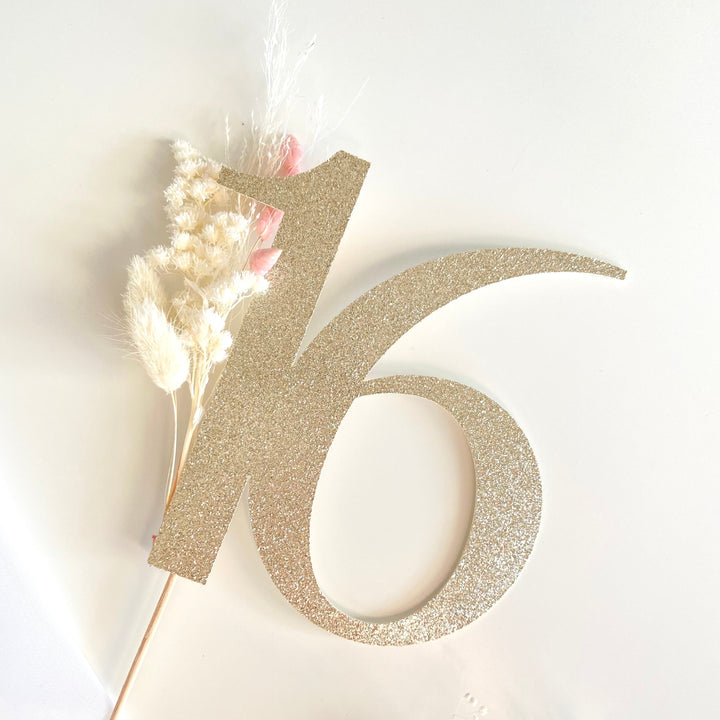 Floral Number Topper