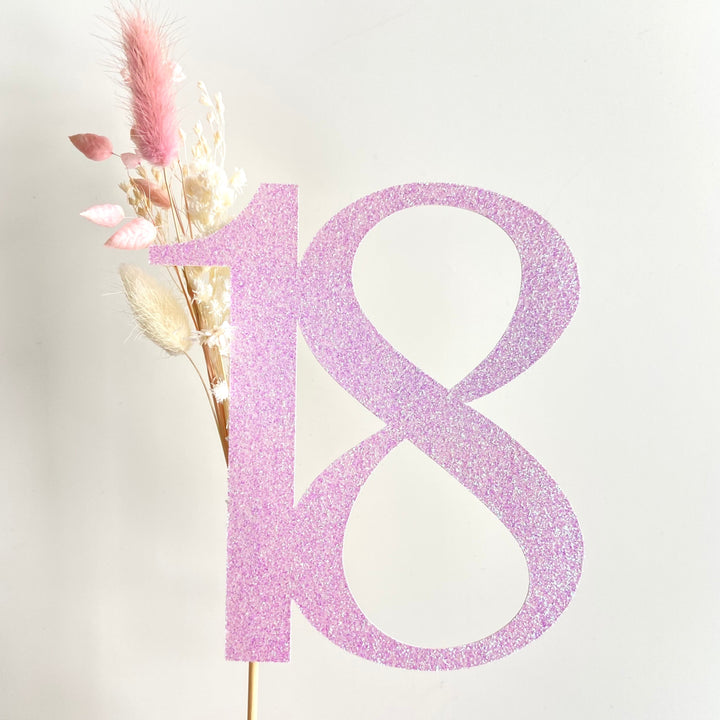 Floral Number Topper