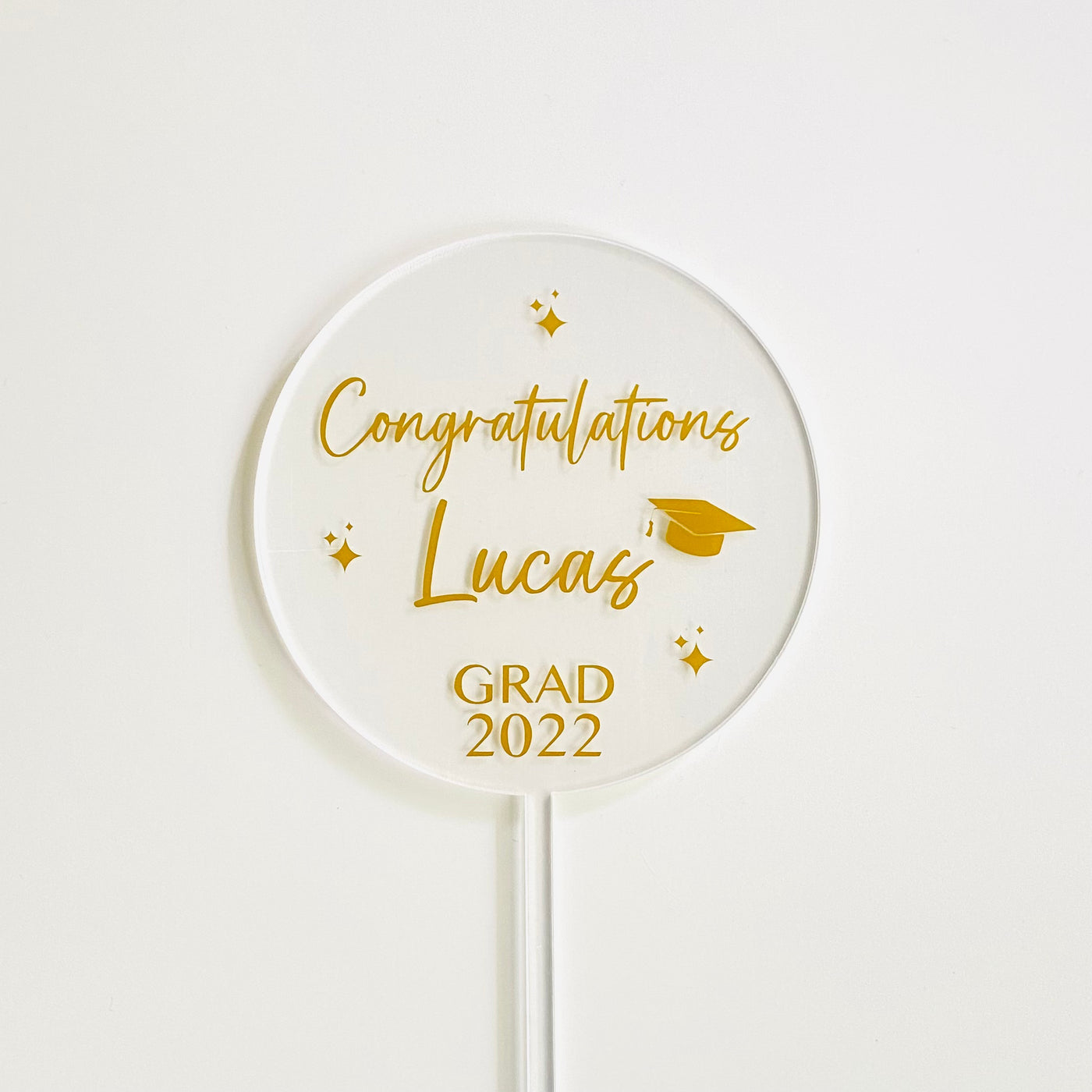 Congratulations Grad Acrylic Cake Topper