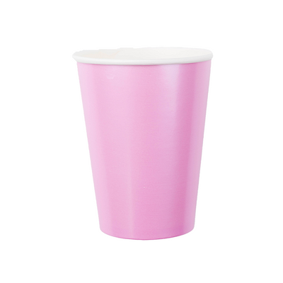 Posh Matte Pink Foil Cups (set of 8)