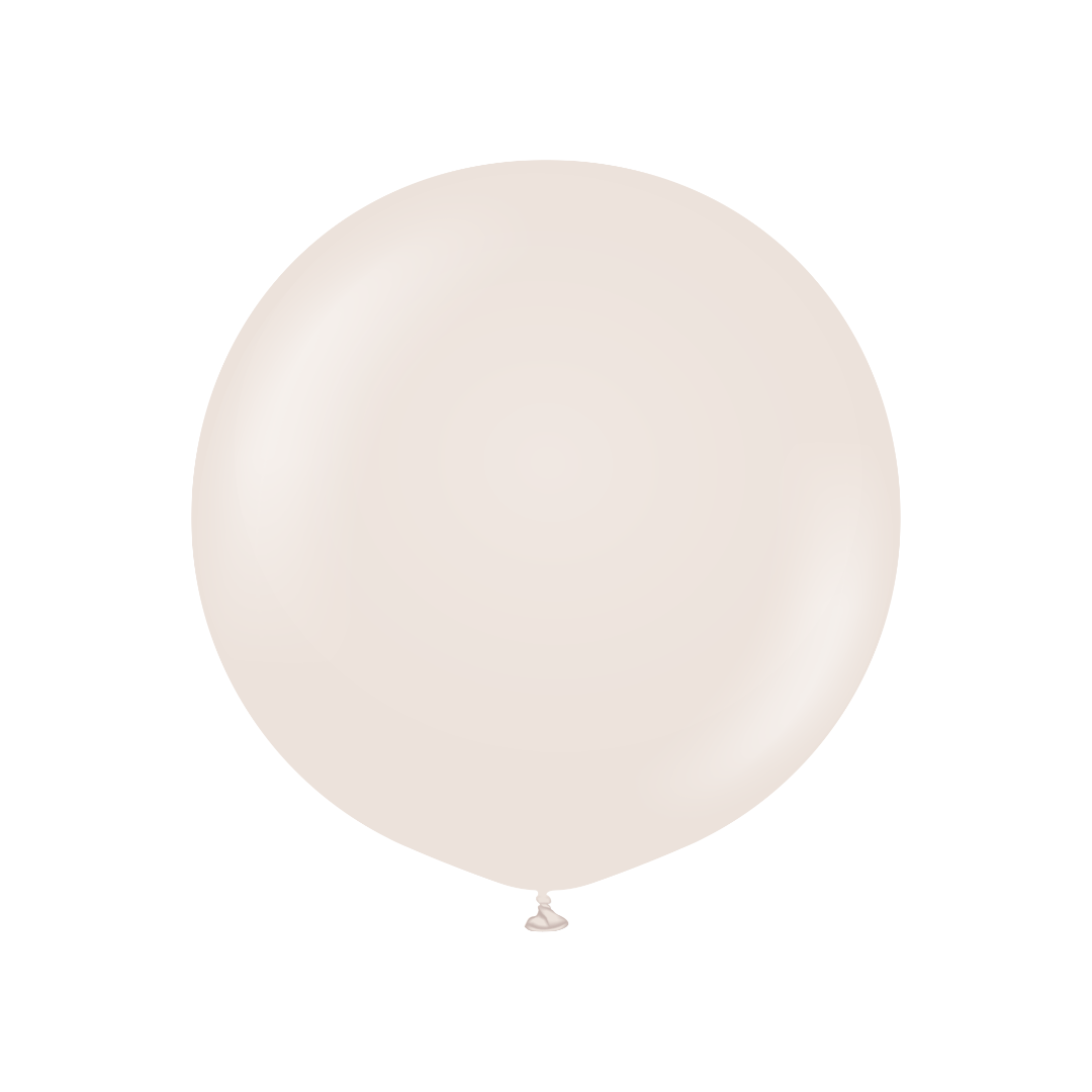 Retro White Sand Jumbo Latex Balloon