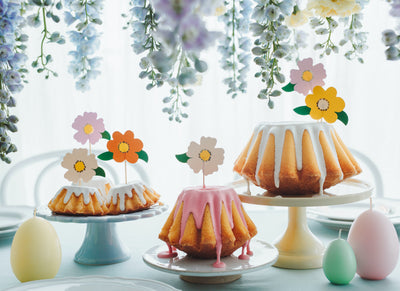 Flower Cake Topper Set