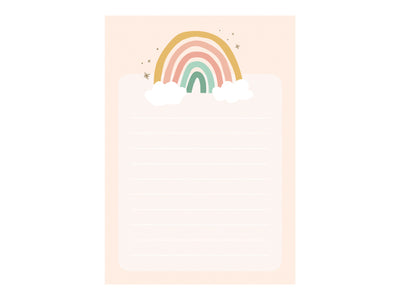 Rainbow paper notebook