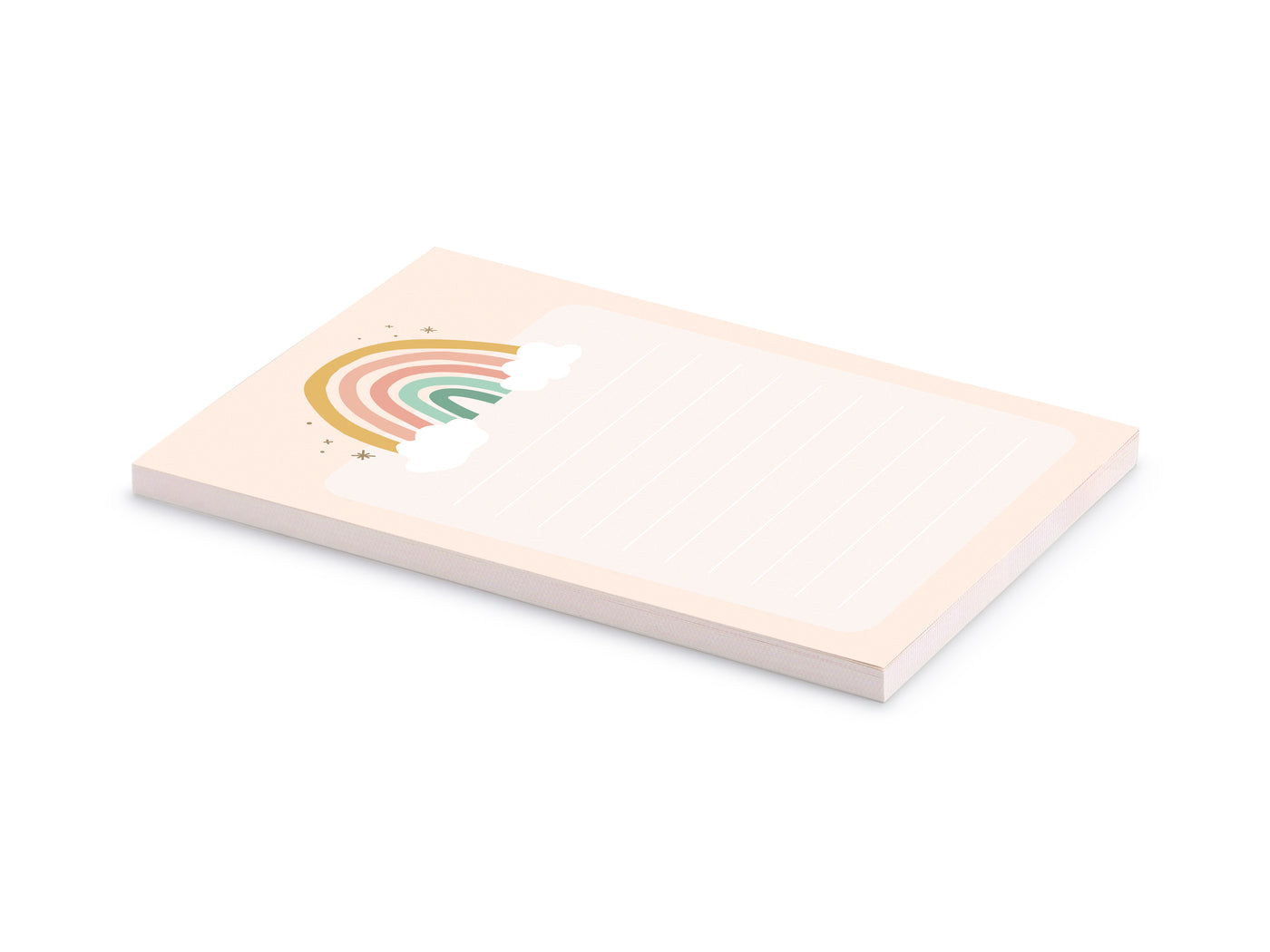 Rainbow paper notebook