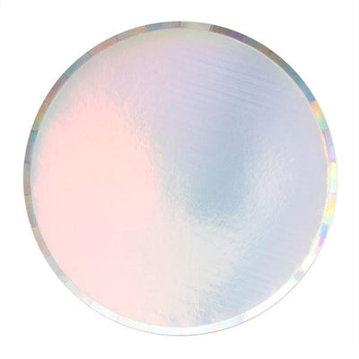 Iridescent Plates (two sizes) Set of 8