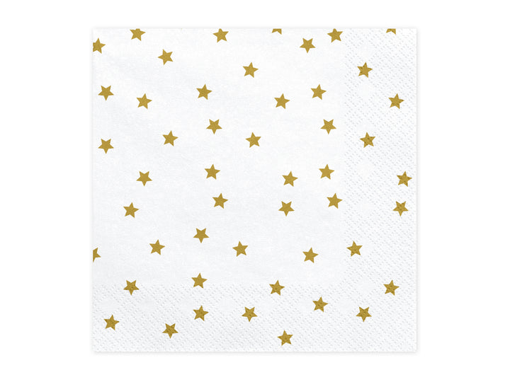 Napkins Stars, gold star