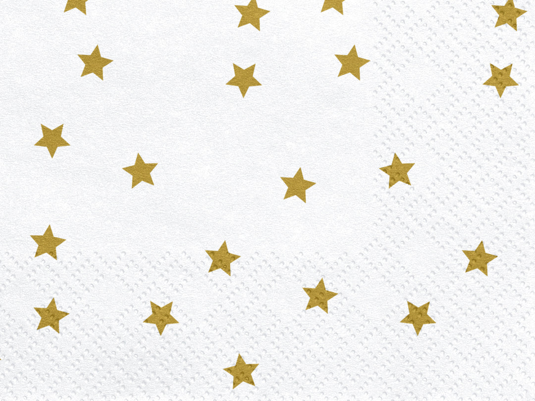 Napkins Stars, gold star