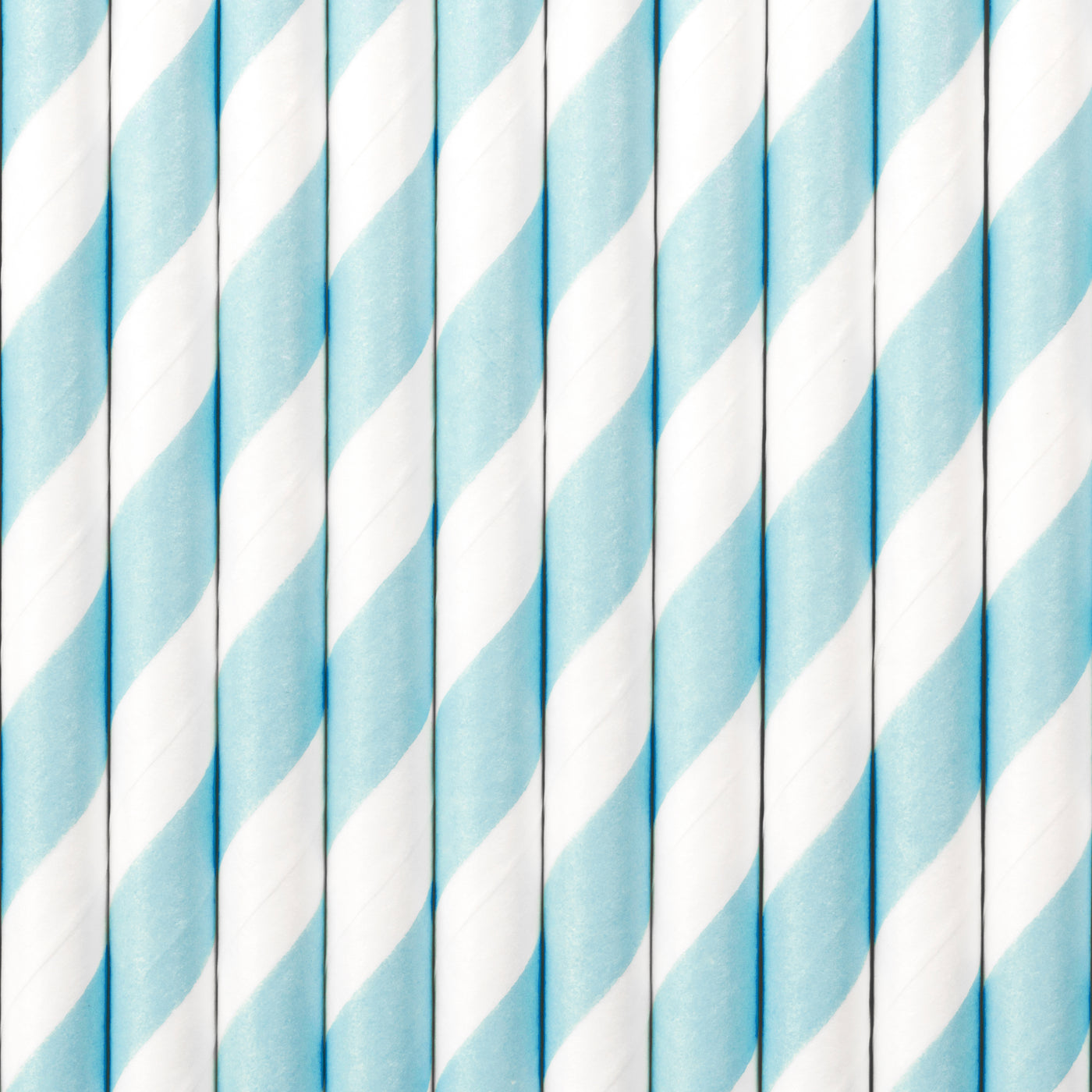 Paper Straws, sky-blue stripes