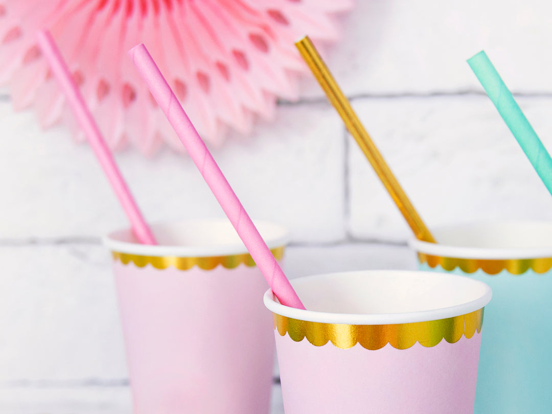 Paper Straws, light peachy pink