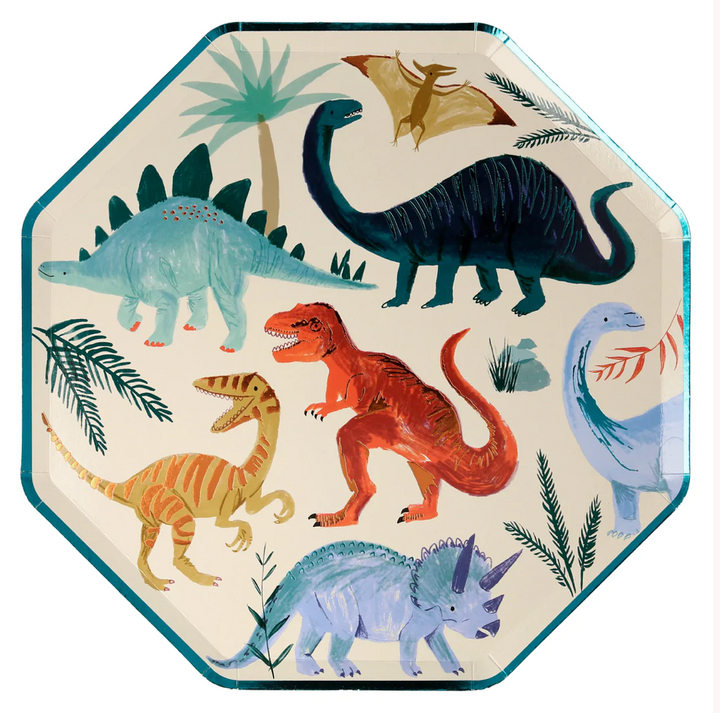 Dinosaur Dinner Plates Set of 8