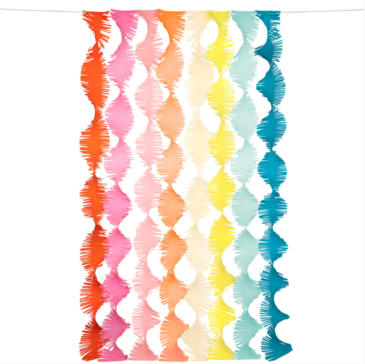 Rainbow Twisty Fringe Backdrop