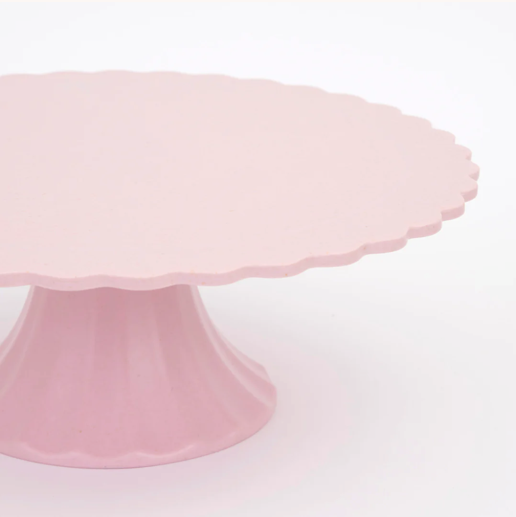 Pink Bamboo Cake Stand (medium)