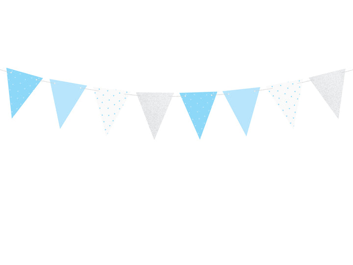 Mini Garland 1st Birthday (blue)